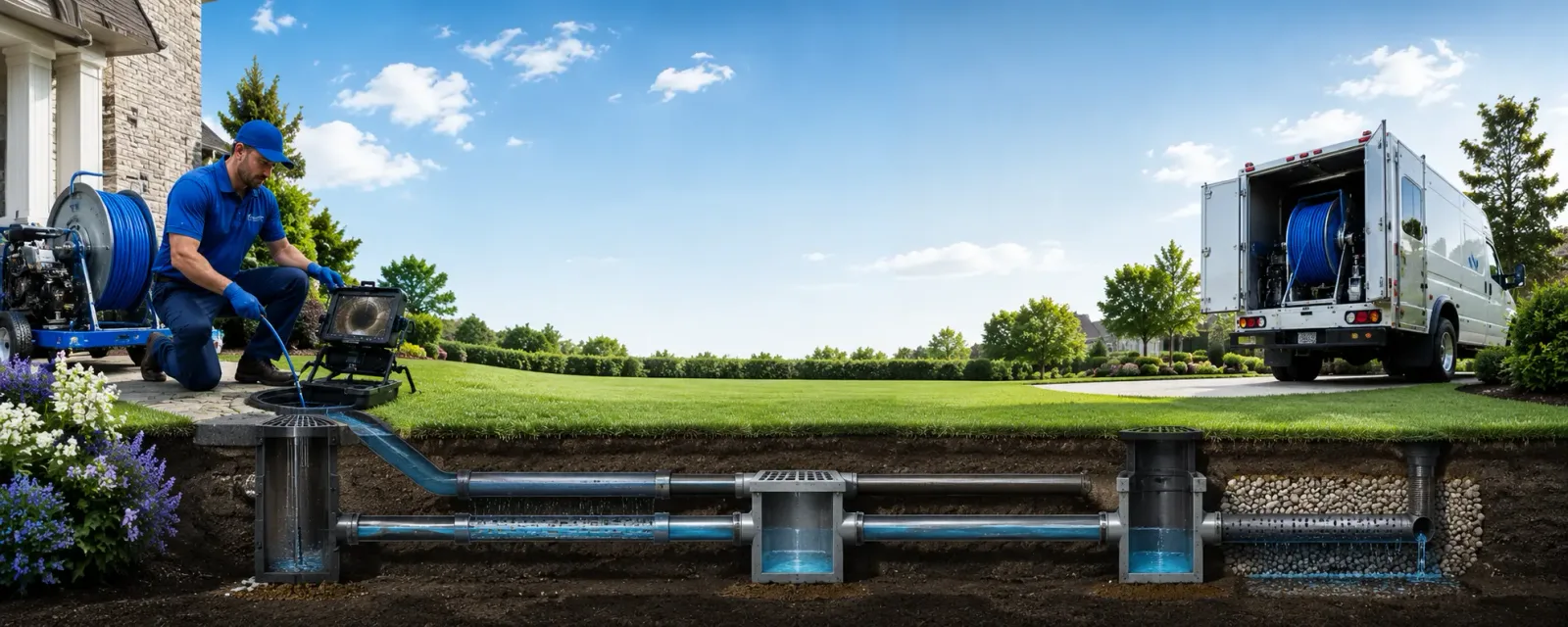 Outdoor drain cleaning information for Mount Holly, NJ